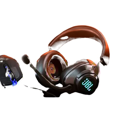 אוזניות גיימינג JBL Quantum 400 עם USB ומיקרופון