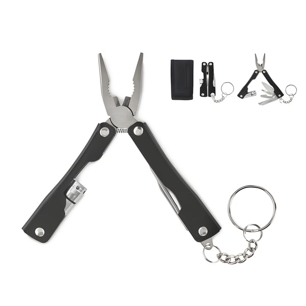 Foldable Multi-Tool with Built-In Flashlight