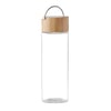 Eco-Friendly Glass Water Bottle with Bamboo Lid and Handle