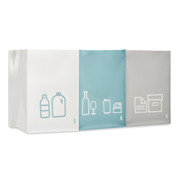 RPET Recycling Bags with Handles - Three Compartments
