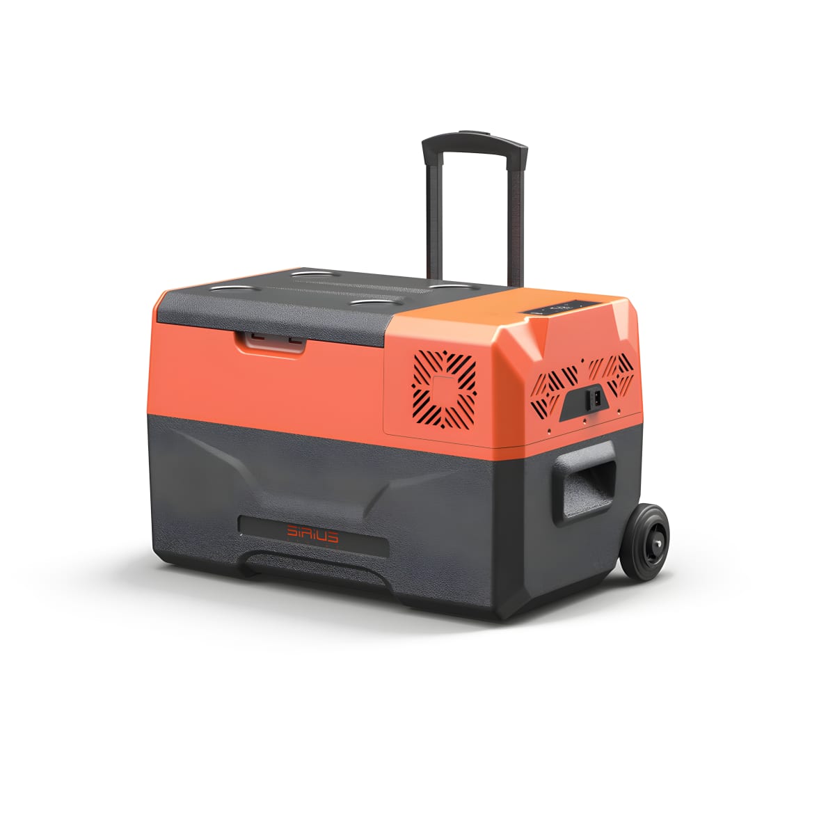 מקרר נייד חכם 30 ליטר לרכב עם טרולי וגלגלים