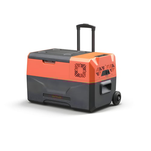 מקרר נייד חכם 30 ליטר לרכב עם טרולי וגלגלים