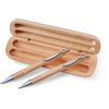 Luxury Gift Set with Ballpoint Pen and Mechanical Pencil in Wooden Box