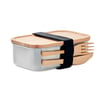 Stainless Steel Lunch Box with Bamboo Lid