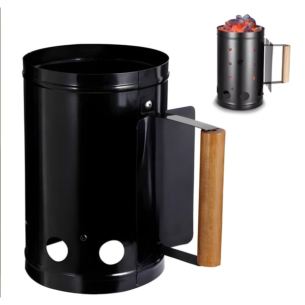 Compact Black Cooking Pot