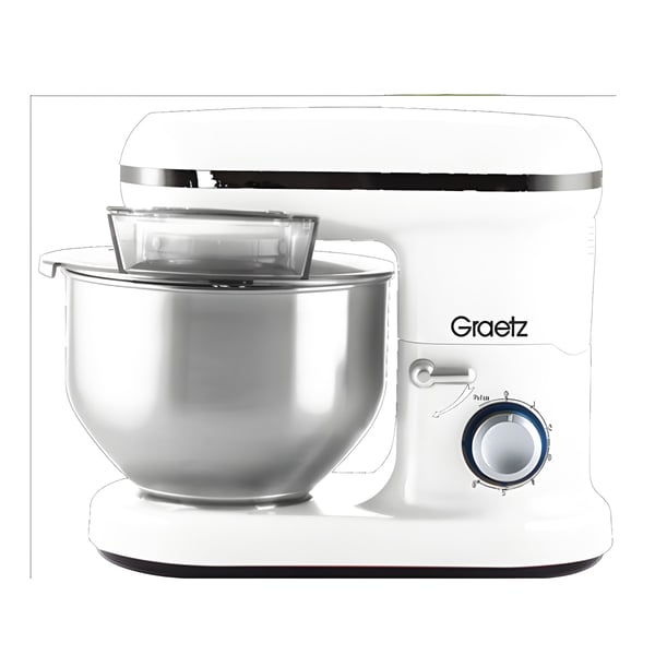 GRAETZ 1000W Powerful Mixer with Stainless Bowl