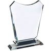 Crystal Glass Award with Built-in Rectangular Base