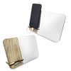 Wooden Mobile Stand with Stylish Mirror