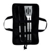 Stainless Steel BBQ Tool Set in Nonwoven Zipper Pouch