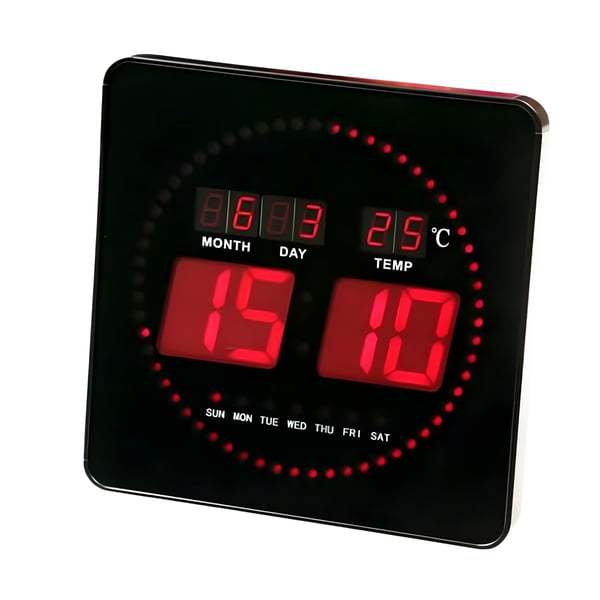 Stylish Wall Clock with Full Date Calendar
