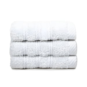 Set of 3 Premium Cotton Towels in Rosso Design by Kaiten