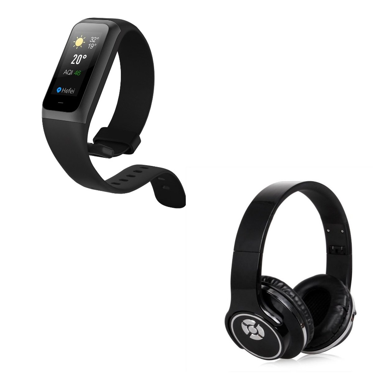 מארז שעון חכם XIAOMI ואוזניות בלוטוס שהופכות לרמקול