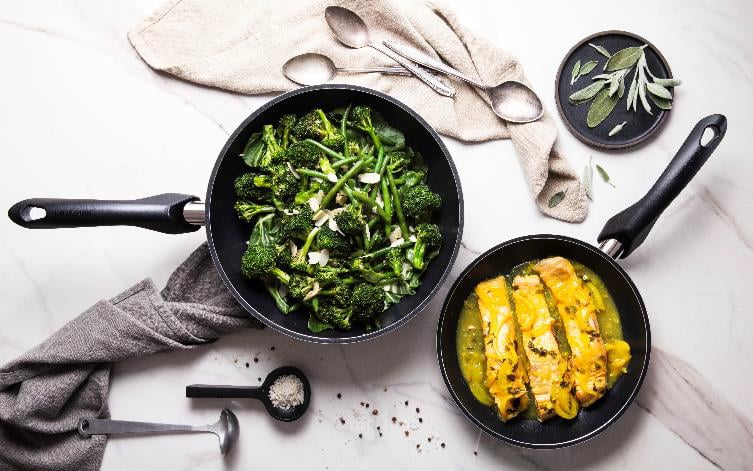 מארז מחבתות טיגון ציפוי יהלום מבית Happycall