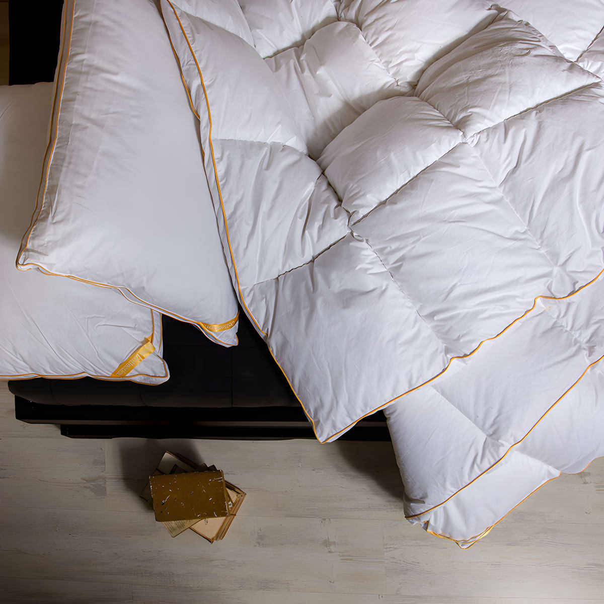 שמיכת פוך זוגית סינטטית פרינסס גרייס כותנה ורדינון