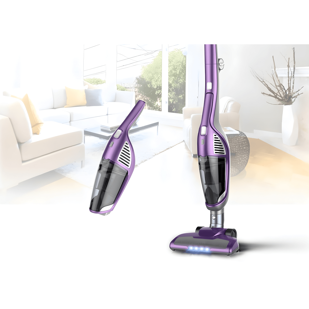 שואב אבק אלחוטי עוצמתי 2 ב-1 מסילבר ליין