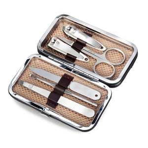 סט מניקור יוקרתי 6 חלקים במארז דמוי עור