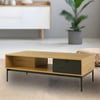Retro Style Coffee Table with 2 Storage Drawers by Shomrat Hazorea