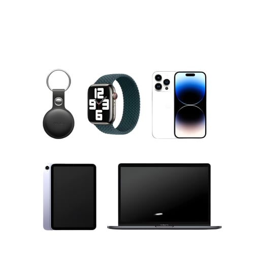 מארז חיישני איתור MiTag מאושר Apple עם נרתיק עור