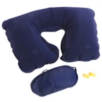 ערכת נסיעות מפנקת: כרית מתנפחת, כיסוי עיניים ואטמי אוזניים