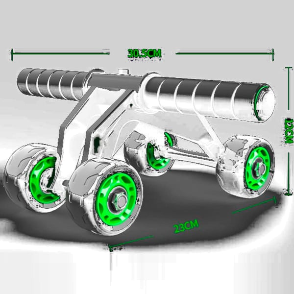AB Roller 4 Wheels with Resistance - Enhanced Model