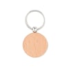 Round Wooden Keychain
