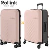 FLEX - 360 SPINNER המזוודה המתקפלת הדקה ביותר בעולם 29'' של מותג המזוודות החכמות Rollink - ורוד