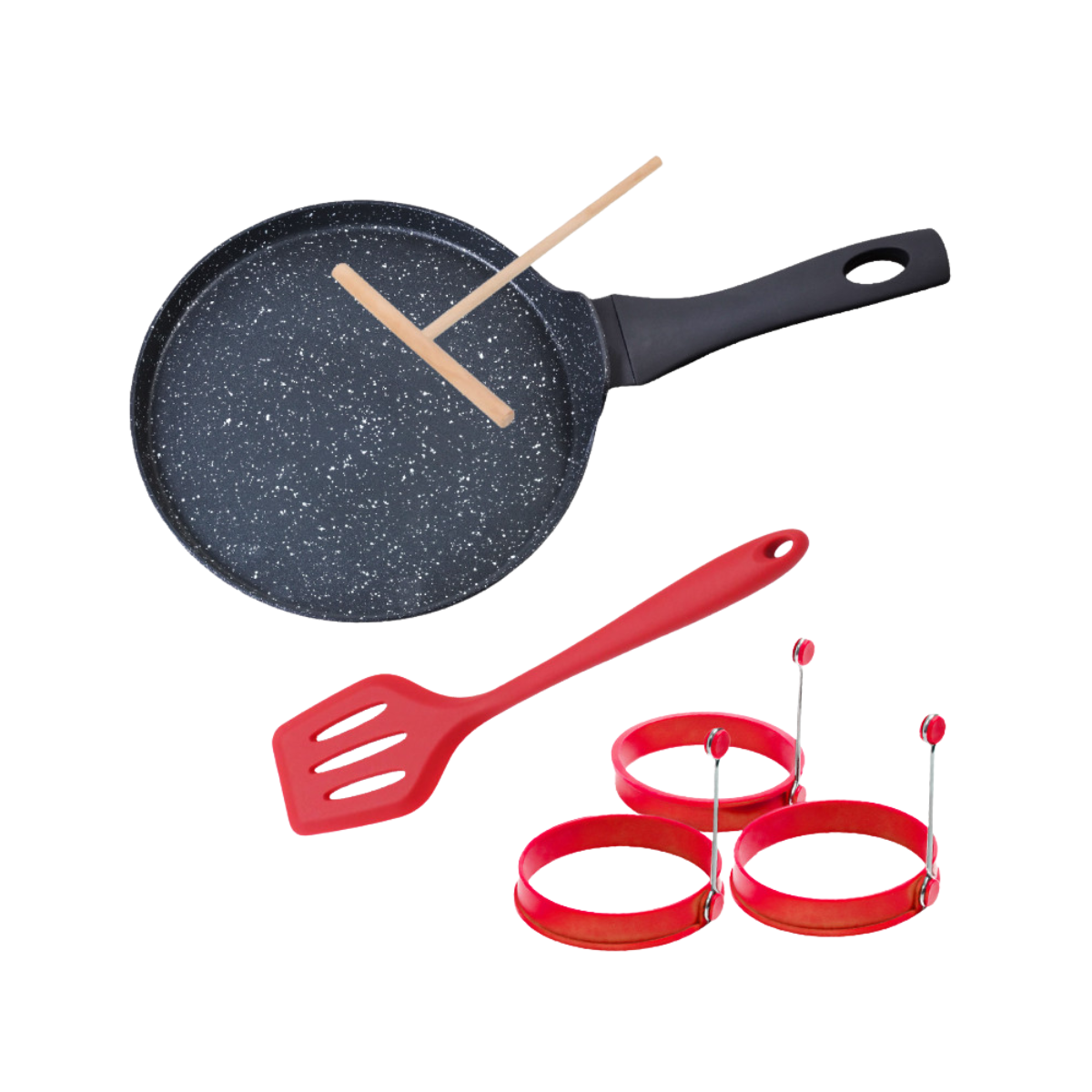 סט פנקייק מושלם עם מחבת נון סטיק ואביזרים