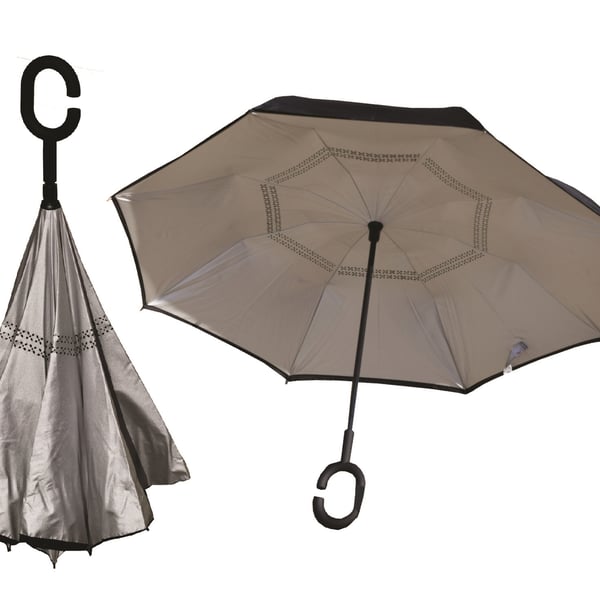 Reverse Umbrella with Automatic Opening - A Practical Gift for Every Employee
