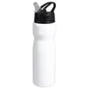 Shiny White Aluminum Sports Bottle 750ml with Carry Handle for Sublimation_merged