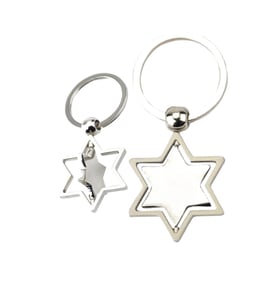 מחזיק מפתחות מגן דוד - מתנה עסקית איכותית