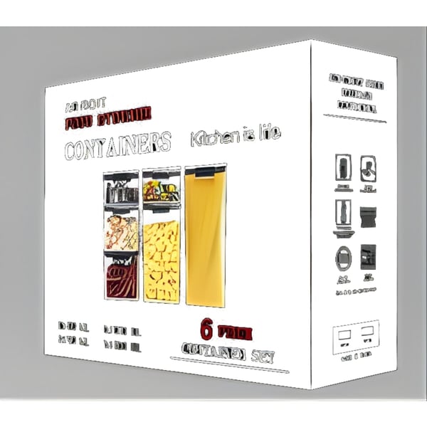 סט של 6 קופסאות אחסון למזון – שמרו על הטריות