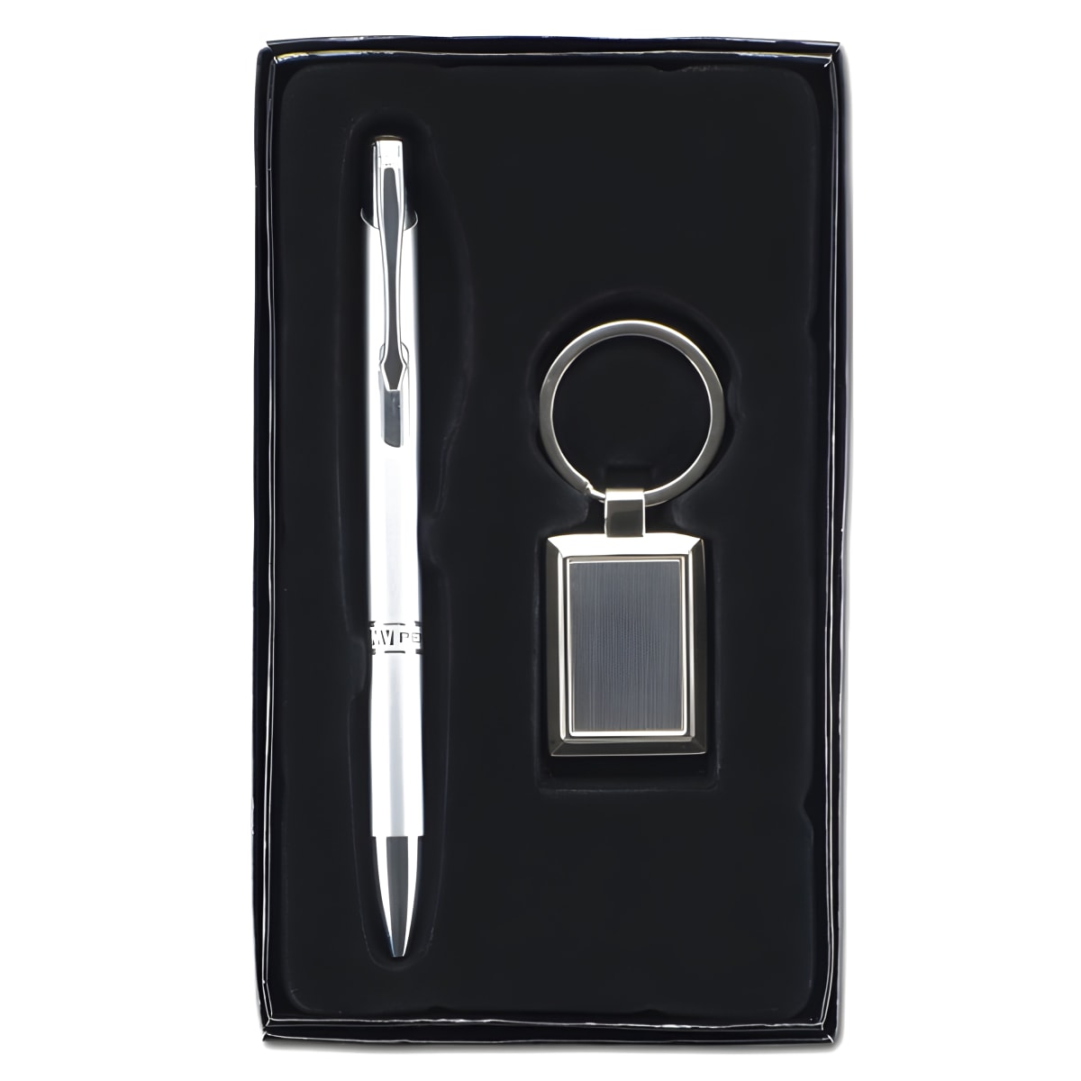 סט מתנה יוקרתי עם עט ומחזיק מפתחות