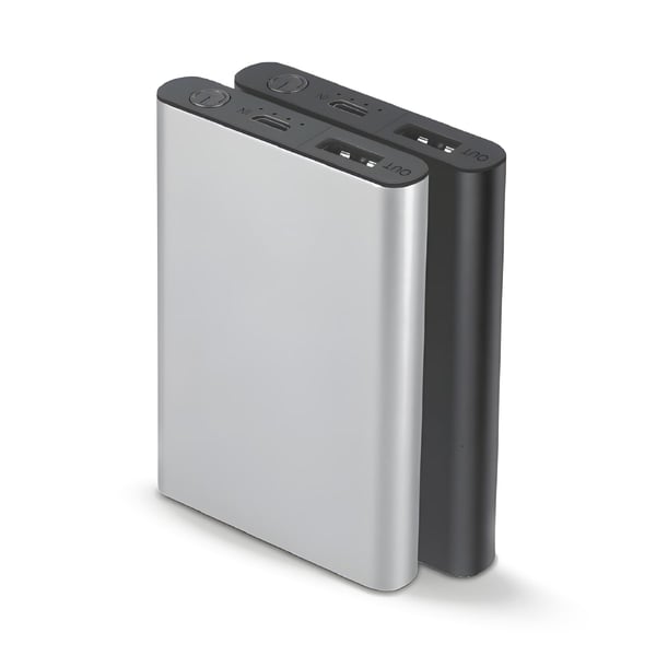 EVERCHARGE 5000 mAh Metallic Portable Charger with Tri-Cable