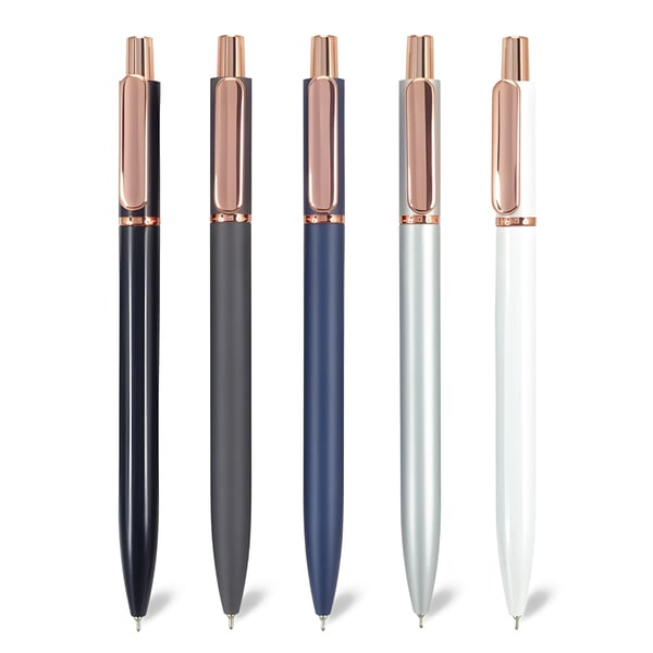 Premium Copper-Colored Metal Pen with Gel Refill