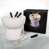 Elegant Fondue Set with 4 Forks