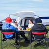 Perfect Camping Set - Foldable Bamboo Table & Compact Cookware