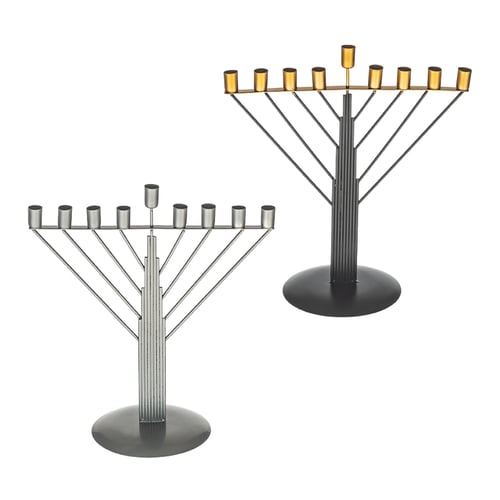 חנוכיית חוטים חבד לנרות - 26 ס"מ