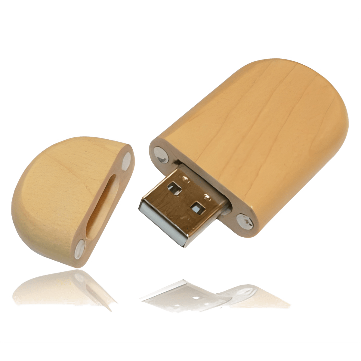 דיסק און קי מעוצב מעץ במבוק 32GB עם קופסה - USB V3.0