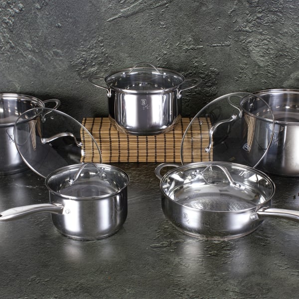 Professional 10-Piece Stainless Steel Cookware Set