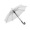 לבן - מטריה 23 כפתור פתיחה אוטומטית מסגרת פיברגלס ידית סבא EVA