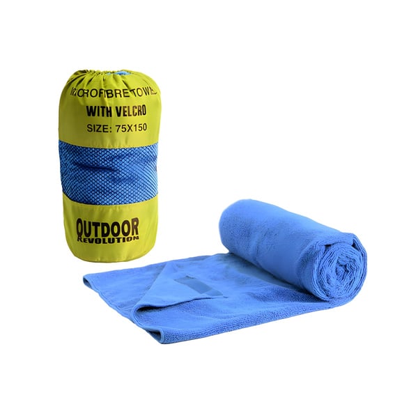 Lightweight Microfiber Towel with Velcro by Outdoor