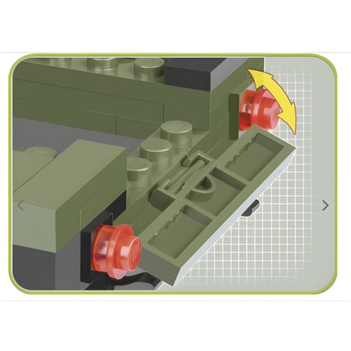 ערכת בניית ג'יפ צבאי ירוק – דגם האמר אמריקאי