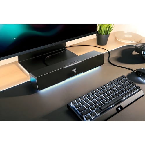 סאונדבר Leviathan V2x עם תאורה מבית RAZER