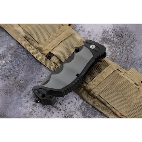 סכין קמפינג מתקפל עם ידית גומי עמידה