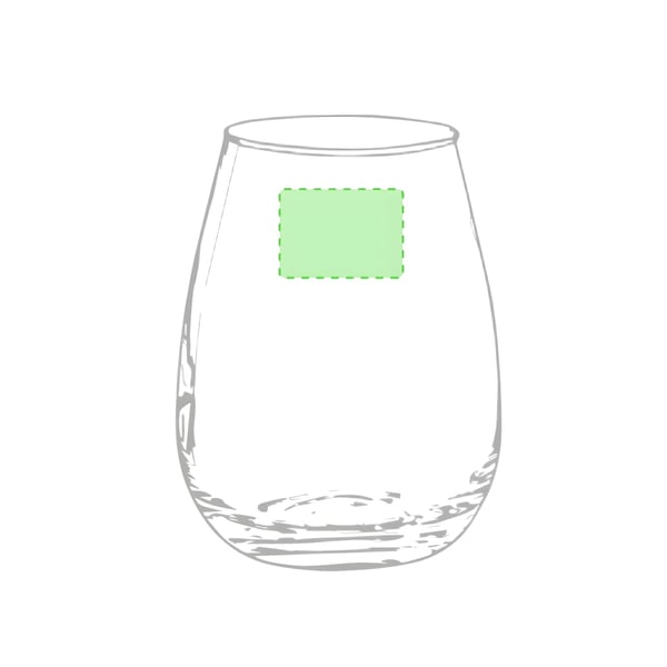 Elegant Glass Cup 500ml in Kraft Box