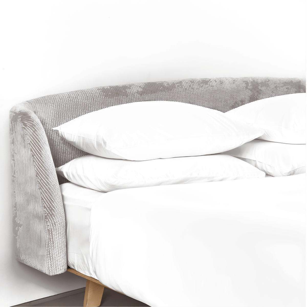 סט מצעים זוגי יוקרתי: סאטן כותנה מצרית ושמיכת הולופייבר