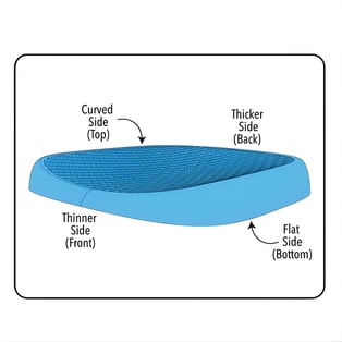 כרית ג'ל אורטופדית לנוחות ובריאות