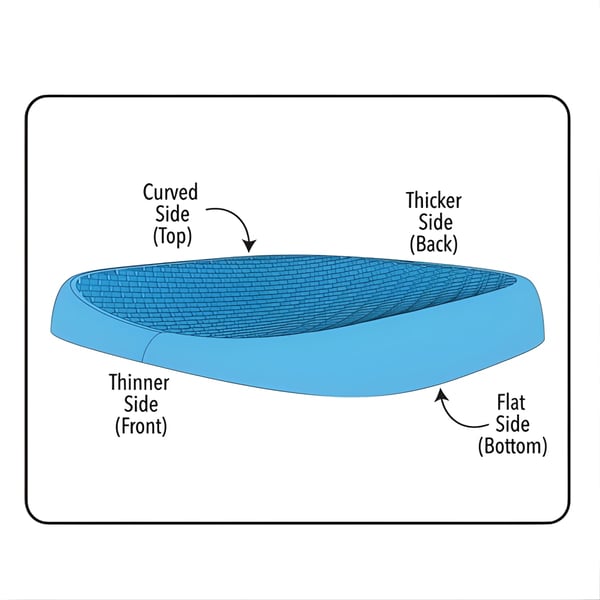כרית ג'ל אורטופדית לנוחות ובריאות