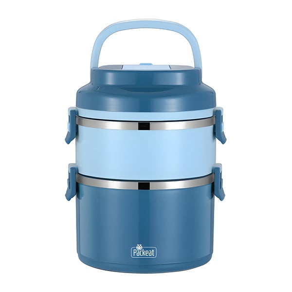 Pack&eat Stainless Steel Double Lunch Box Hot/Cold