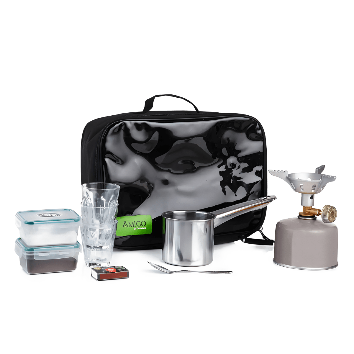 ערכת קפה מתקדמת עם מיכל שסתום הברגה מבית GoNature